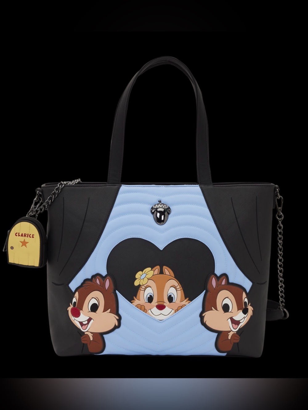 LF Chip & Dale two chips and a miss crossbody bag with coin bag attached. NWT
